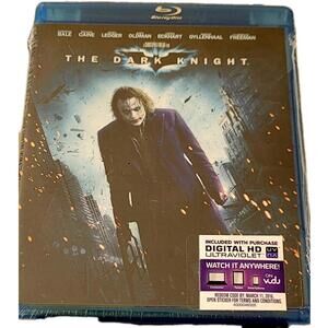 The Dark Knight BD Live [ Blu-ray Digital HD Ultraviolet ] Ledger Bale Oldman